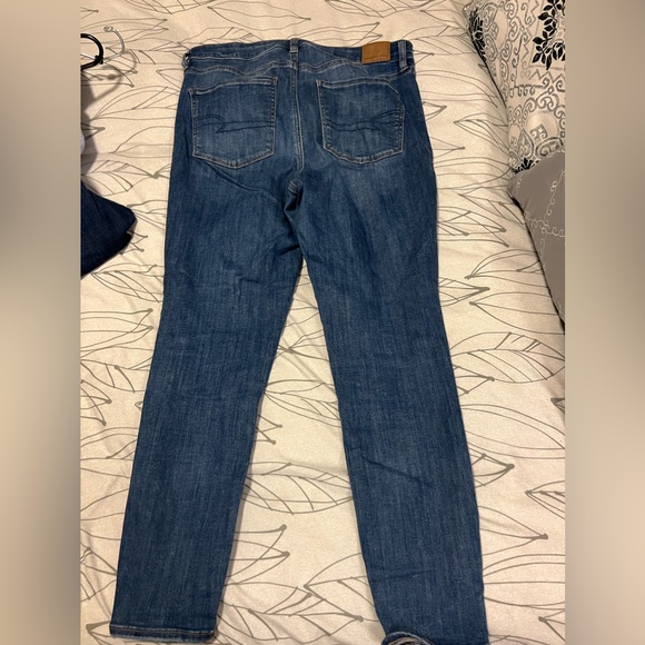American eagle medium wash jeggings size 12 - Picture 2 of 2
